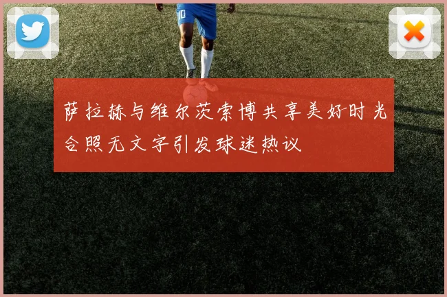 萨拉赫与维尔茨索博共享美好时光合照无文字引发球迷热议